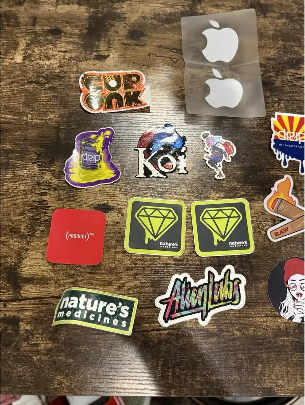 Sticker Lot RAW Drip Apple Nature’s Medicines Streetwear Vinyl Decals Bundle